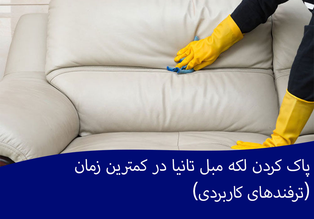 پاک کردن لکه مبل تانیا در کمترین زمان (ترفندهای کاربردی)